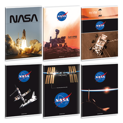 Füzet ARS UNA A/4 40 lapos Extra kapcsos vonalas Nasa