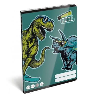 Füzet LIZZY CARD A/5 32 lapos vonalas III.osztályos 12-32 Dino cool